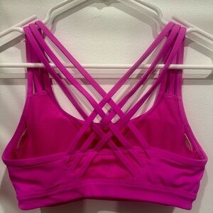 Athleta Fuchsia Strappy Sports Bra